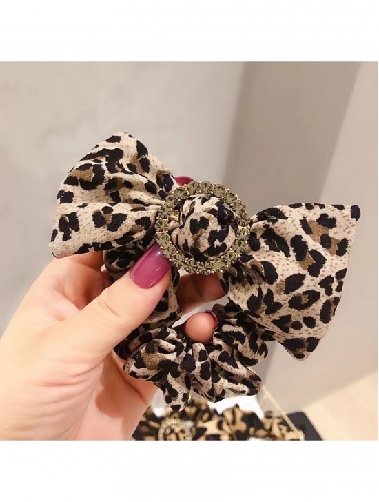 Leopard Print Hair Scrunchies